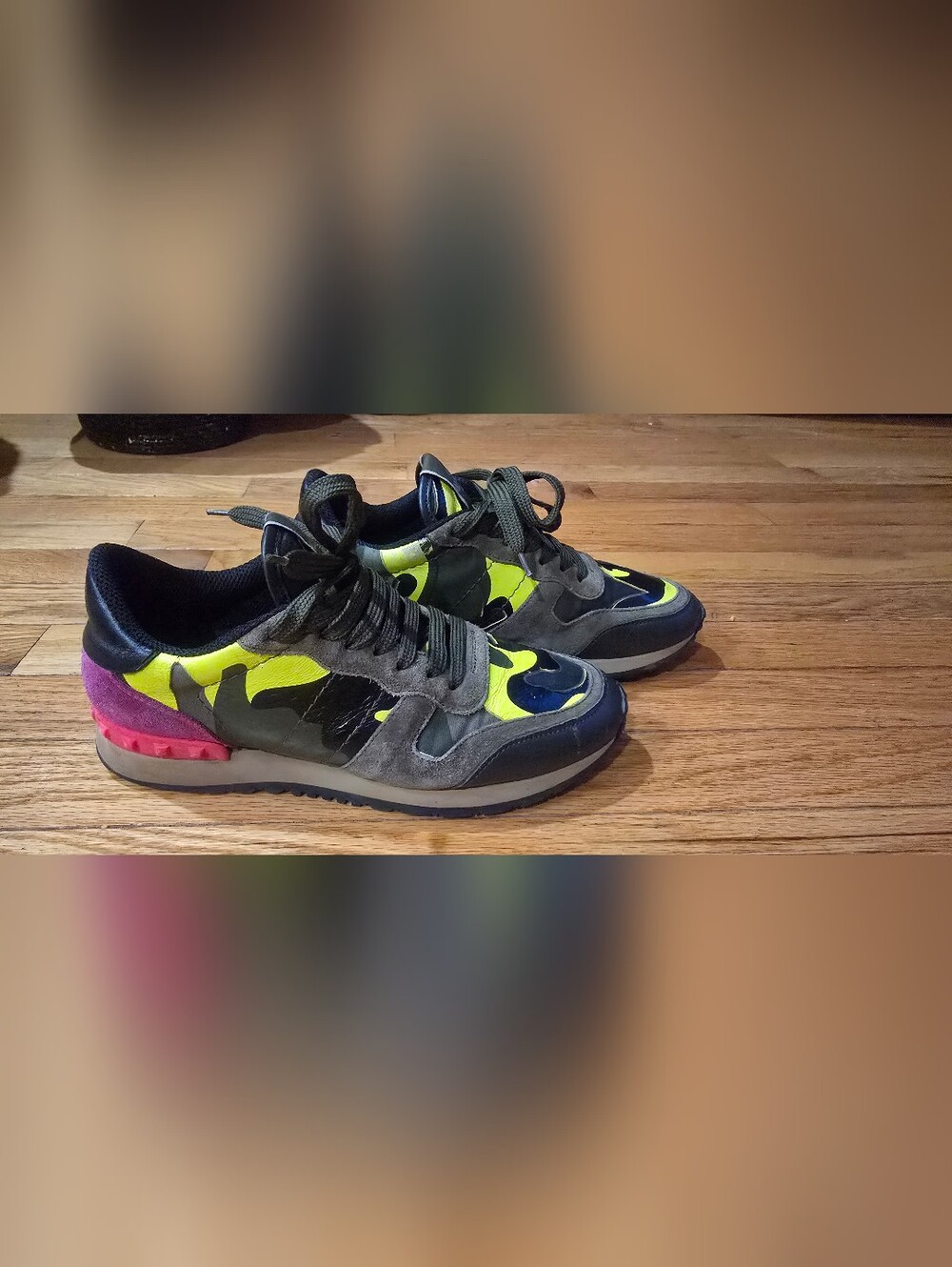 Valentino Garavani Rockrunner Camo Rockstud Sneakers EU 37 - Picture 4 of 4